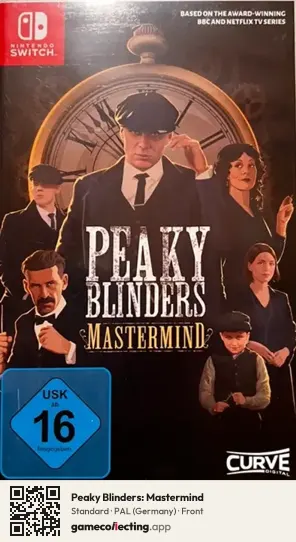 Peaky Blinders: Mastermind Nintendo Switch, Germany box front