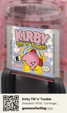 Kirby Tilt 'n' Tumble Game Boy Color, NTSC cartridge label