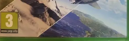 Microsoft Flight Simulator, the PEGI square on its front