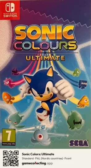 Sonic Colors: Ultimate Nintendo Switch, Nordic countries box front