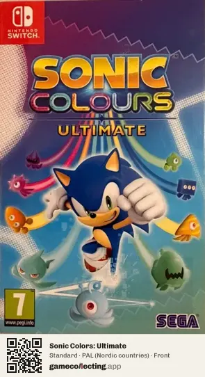 Sonic Colors: Ultimate Nintendo Switch, Nordic countries box front