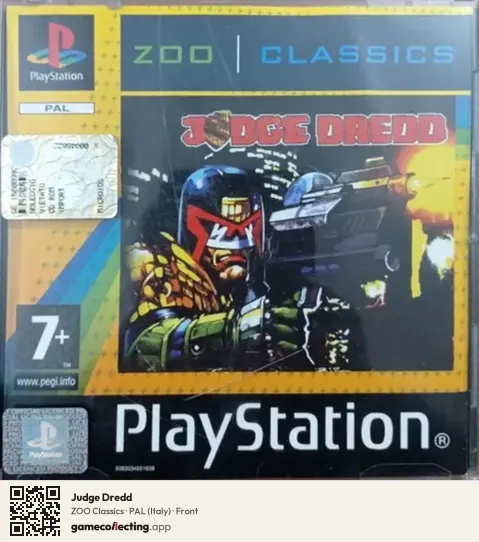 Judge Dredd PlayStation, Italy box front