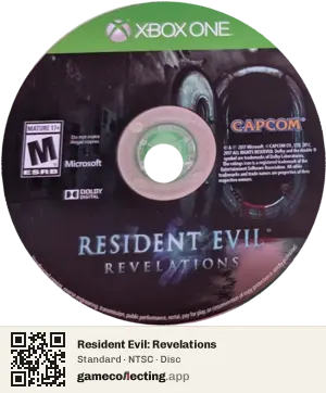 Resident Evil: Revelations Xbox One, NTSC disc
