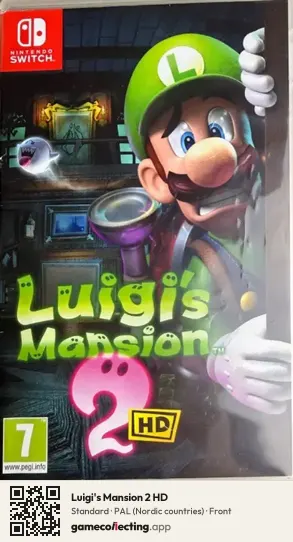 Luigi's Mansion 2 HD Nintendo Switch, Nordic countries box front