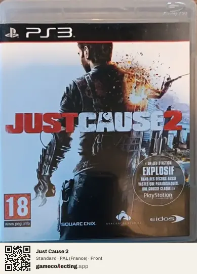 Just Cause 2 PlayStation 3, France box front