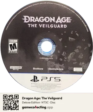 Dragon Age: The Veilguard PlayStation 5, NTSC disc