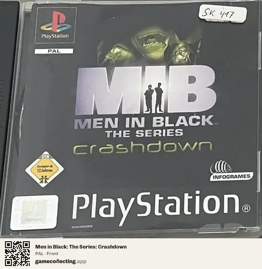 Men in Black: The Series: Crashdown PlayStation, PAL box front