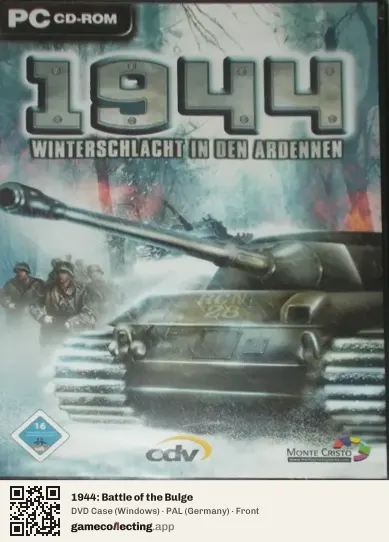 1944: Battle of the Bulge Computer, Germany box front