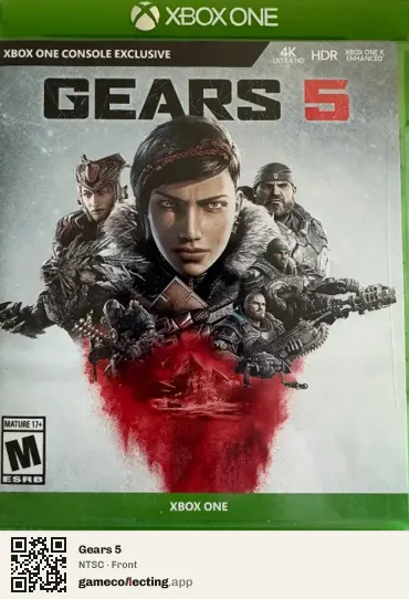 Gears 5 Xbox One, NTSC box front