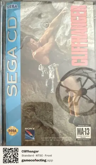 Cliffhanger Sega Mega-CD / Sega CD, NTSC box front