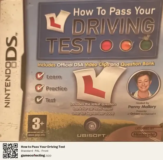 How to Pass Your Driving Test Nintendo DS, PAL box front