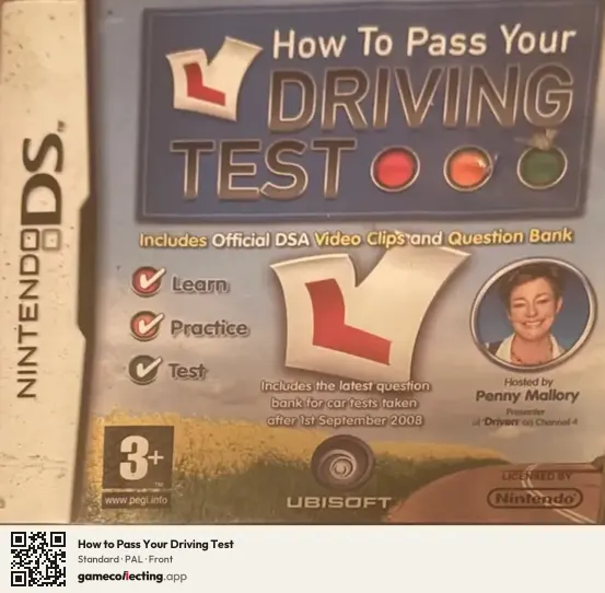How to Pass Your Driving Test Nintendo DS, PAL box front