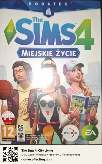 The Sims 4: City Living Computer, Poland box front