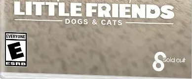 Little Friends: Dogs & Cats, the ESRB box on its front