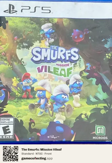 The Smurfs: Mission Vileaf PlayStation 5, NTSC box front