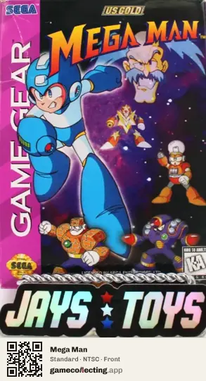 Mega Man Sega Game Gear, NTSC box front