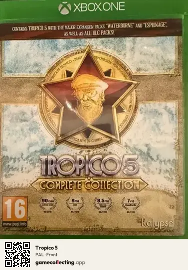 Tropico 5 Xbox One, PAL box front