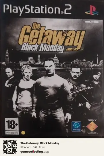 The Getaway: Black Monday PlayStation 2, PAL box front
