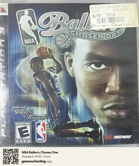 NBA Ballers: Chosen One PlayStation 3, NTSC box front