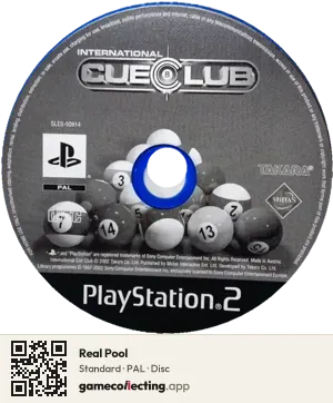Real Pool PlayStation 2, PAL disc