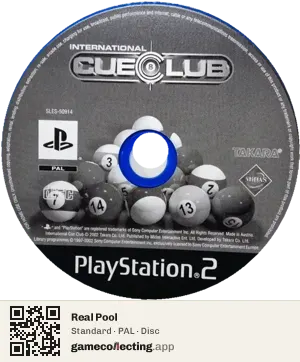 Real Pool PlayStation 2, PAL disc