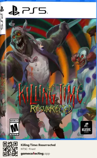 Killing Time: Resurrected PlayStation 5, NTSC box front