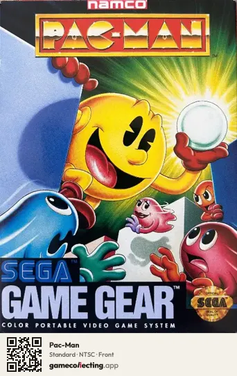 Pac-Man Sega Game Gear, NTSC box front