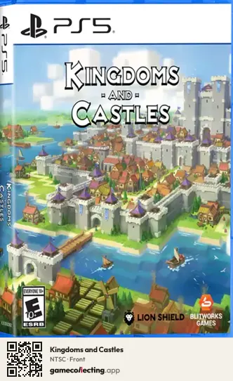 Kingdoms and Castles PlayStation 5, NTSC box front
