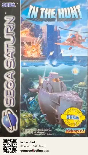 In the Hunt Sega Saturn, PAL box front