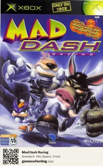 Mad Dash Racing Xbox, Spain box front