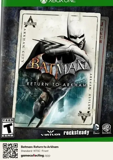 Batman: Return to Arkham Xbox One, NTSC box front