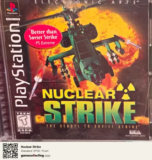Nuclear Strike PlayStation, NTSC box front