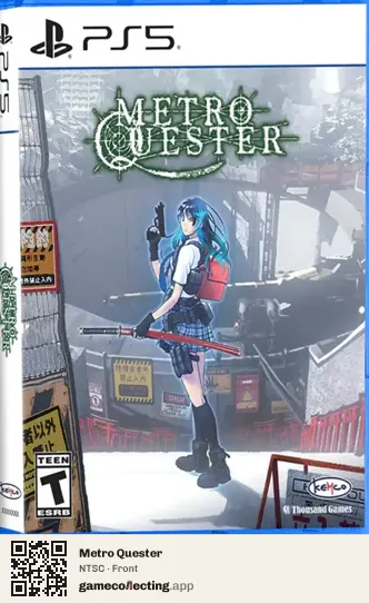 Metro Quester PlayStation 5, NTSC box front