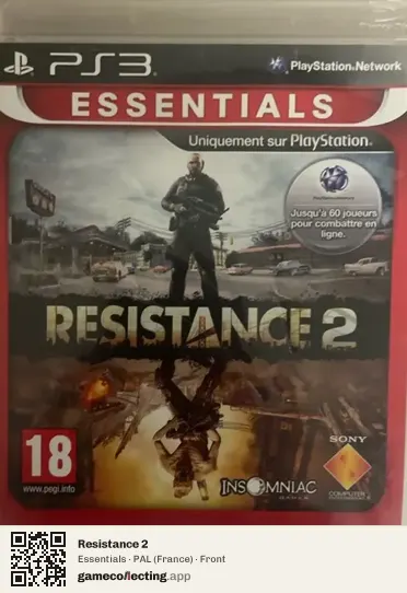 Resistance 2 PlayStation 3, France box front