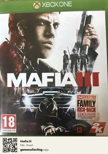 Mafia III Xbox One, PAL box front