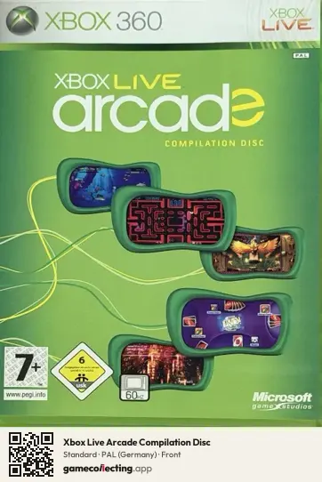 Xbox Live Arcade Compilation Disc Xbox 360, Germany box front