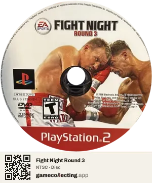 Fight Night Round 3 PlayStation 2, NTSC disc