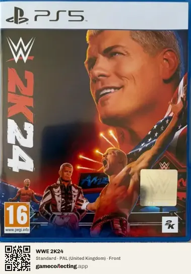 WWE 2K24 PlayStation 5, United Kingdom box front