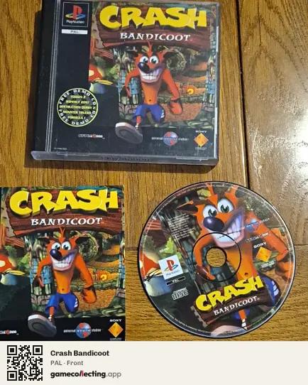 Crash Bandicoot PlayStation, PAL box front