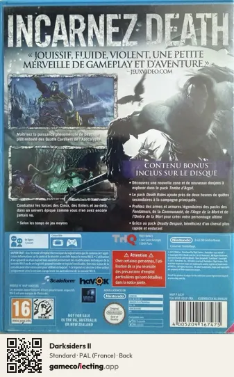 Darksiders II Nintendo Wii U, France box back