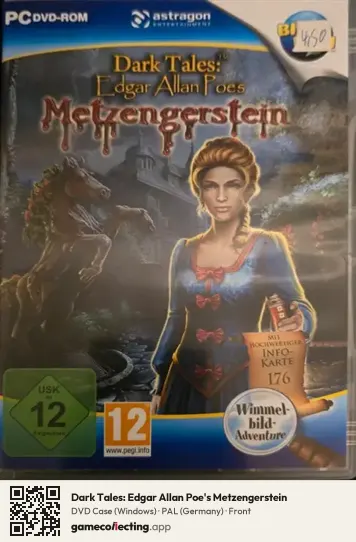 Dark Tales: Edgar Allan Poe's Metzengerstein Computer, Germany box front