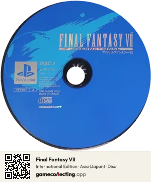 Final Fantasy VII PlayStation, Asia disc