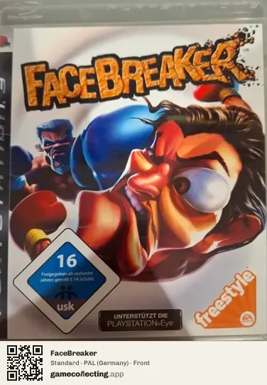FaceBreaker PlayStation 3, Germany box front