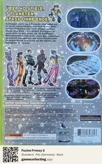 Fuzion Frenzy 2 Xbox 360, Germany box back