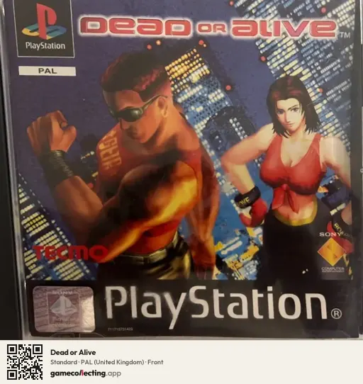 Dead or Alive PlayStation, United Kingdom box front
