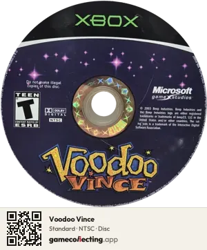 Voodoo Vince Xbox, NTSC disc