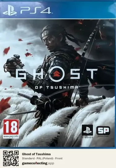 Ghost of Tsushima PlayStation 4, Poland box front