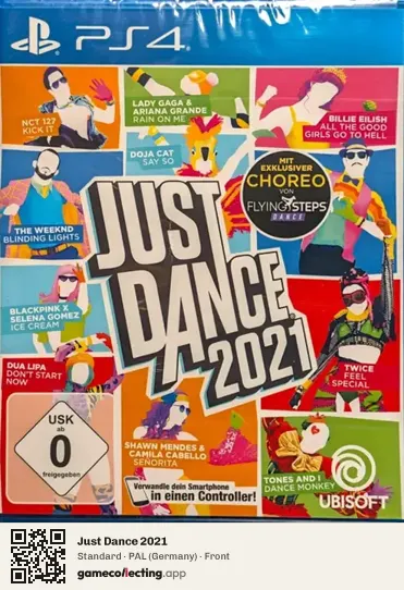 Just Dance 2021 PlayStation 4, Germany box front