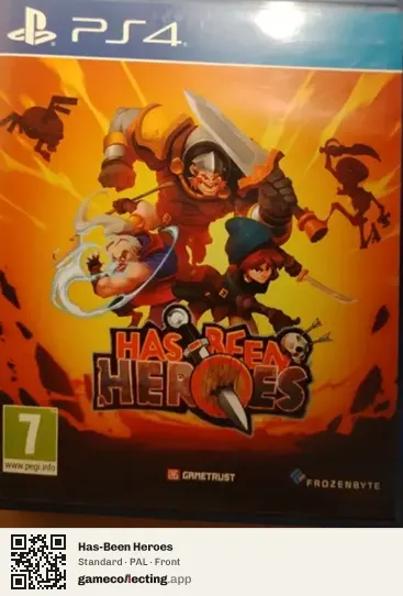 Has-Been Heroes PlayStation 4, PAL box front