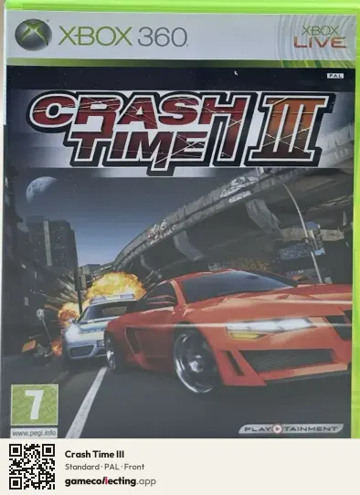 Crash Time III Xbox 360, PAL box front